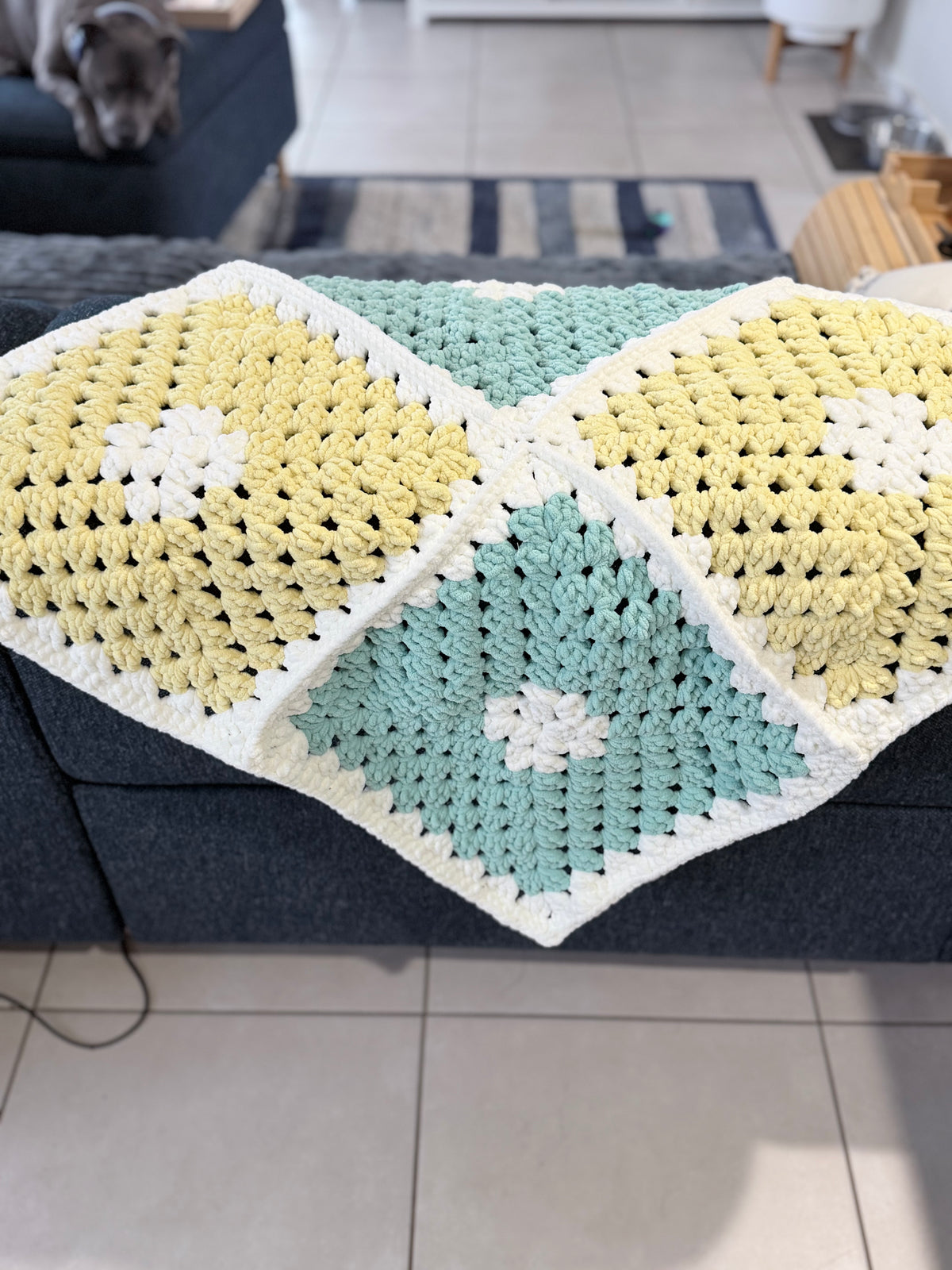 #123 -Lap Size Blanket/Throw Rug