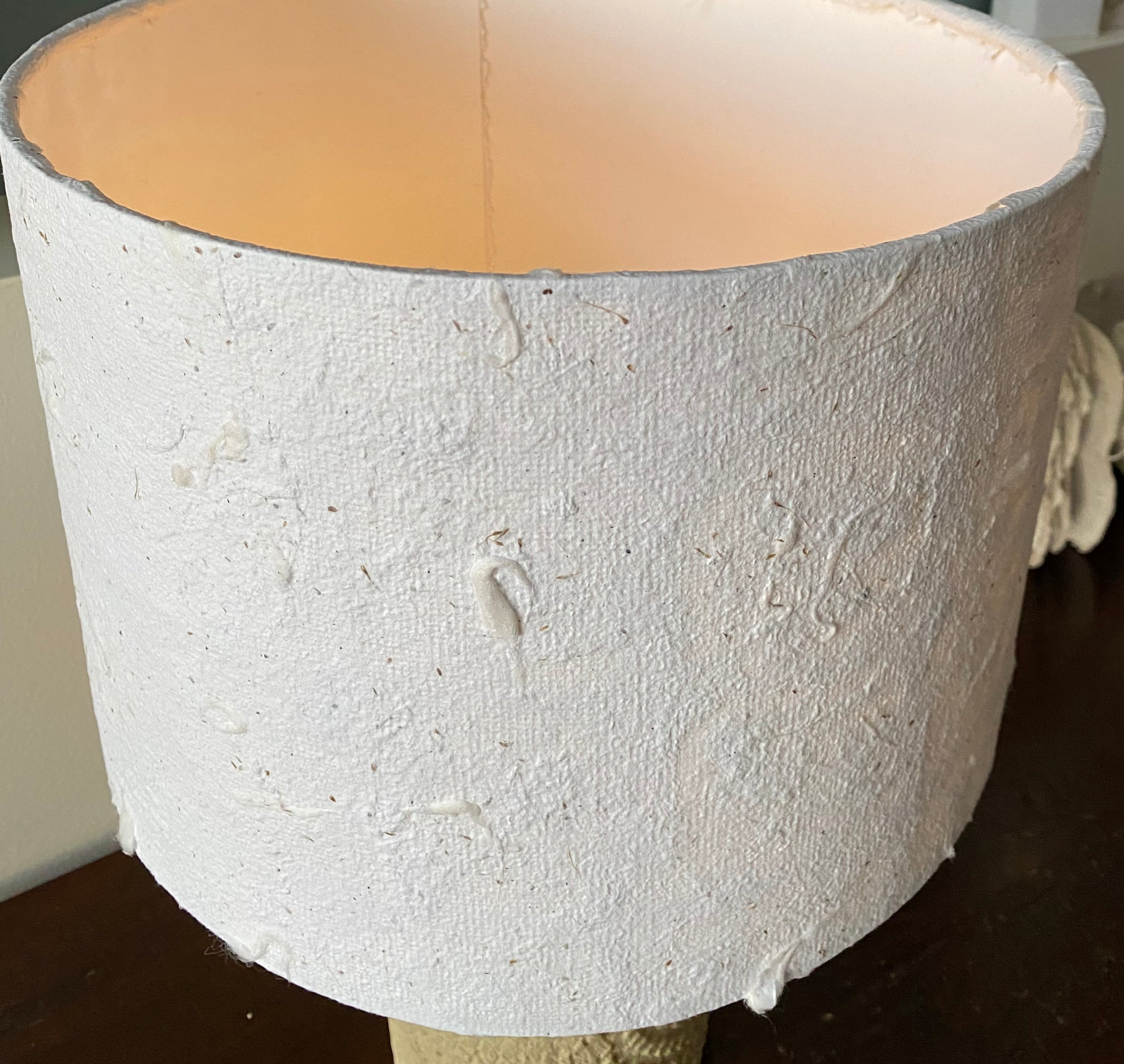 Lampshade " Waves of Watego's" Handmade Paper"  30cm Lampshade