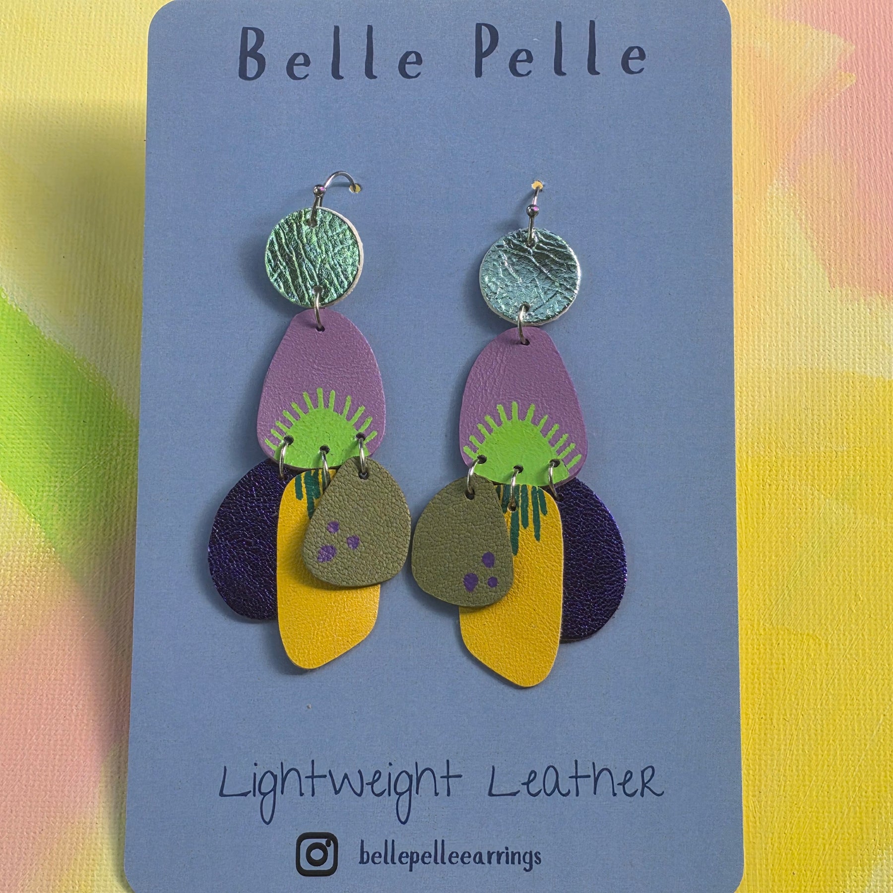 Audace Musa Leather Earrings – Twilight Oasis