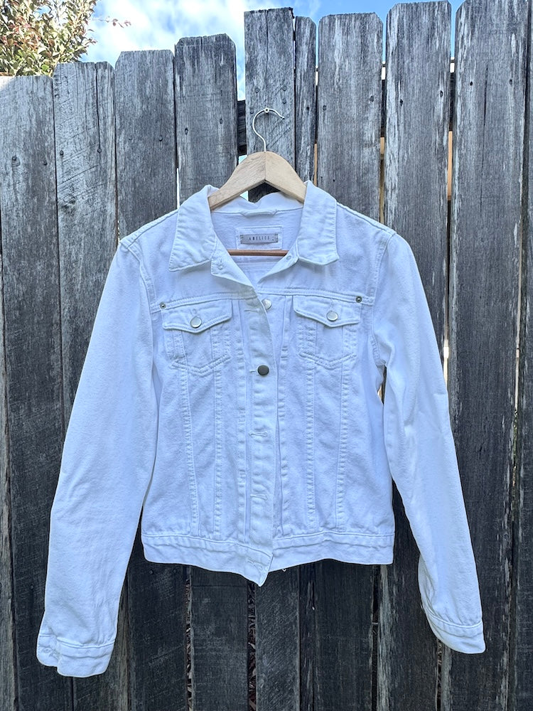 Labrador Hand-painted Denim Recycled Jacket M