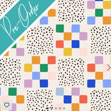 PRE-ORDER Water-resistant wet bags - Jamboree Rainbow Checks (Averly Designs)