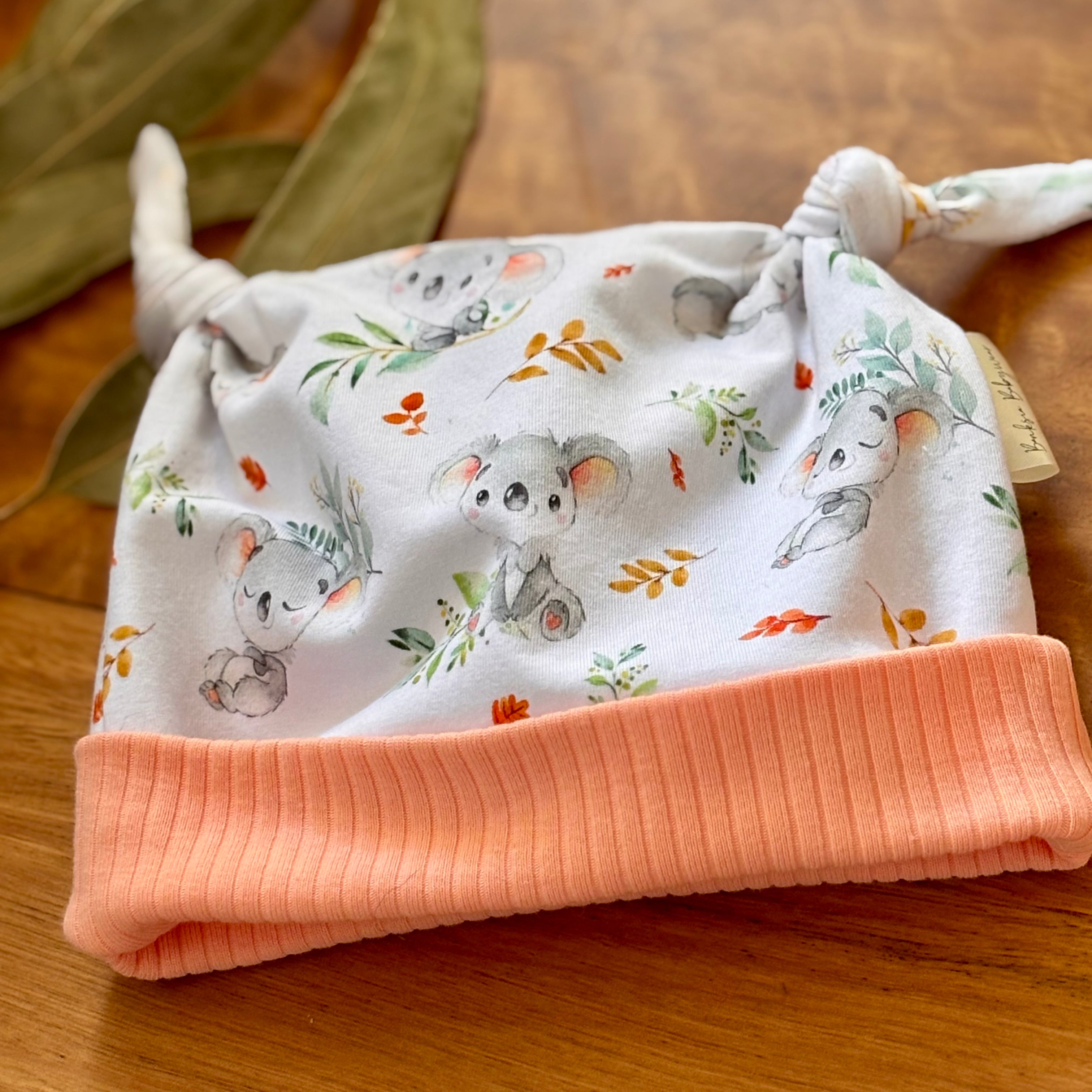 Baby Pants and Hat Set | Leafy Koalas | Size newborn to 2 | Made to Order