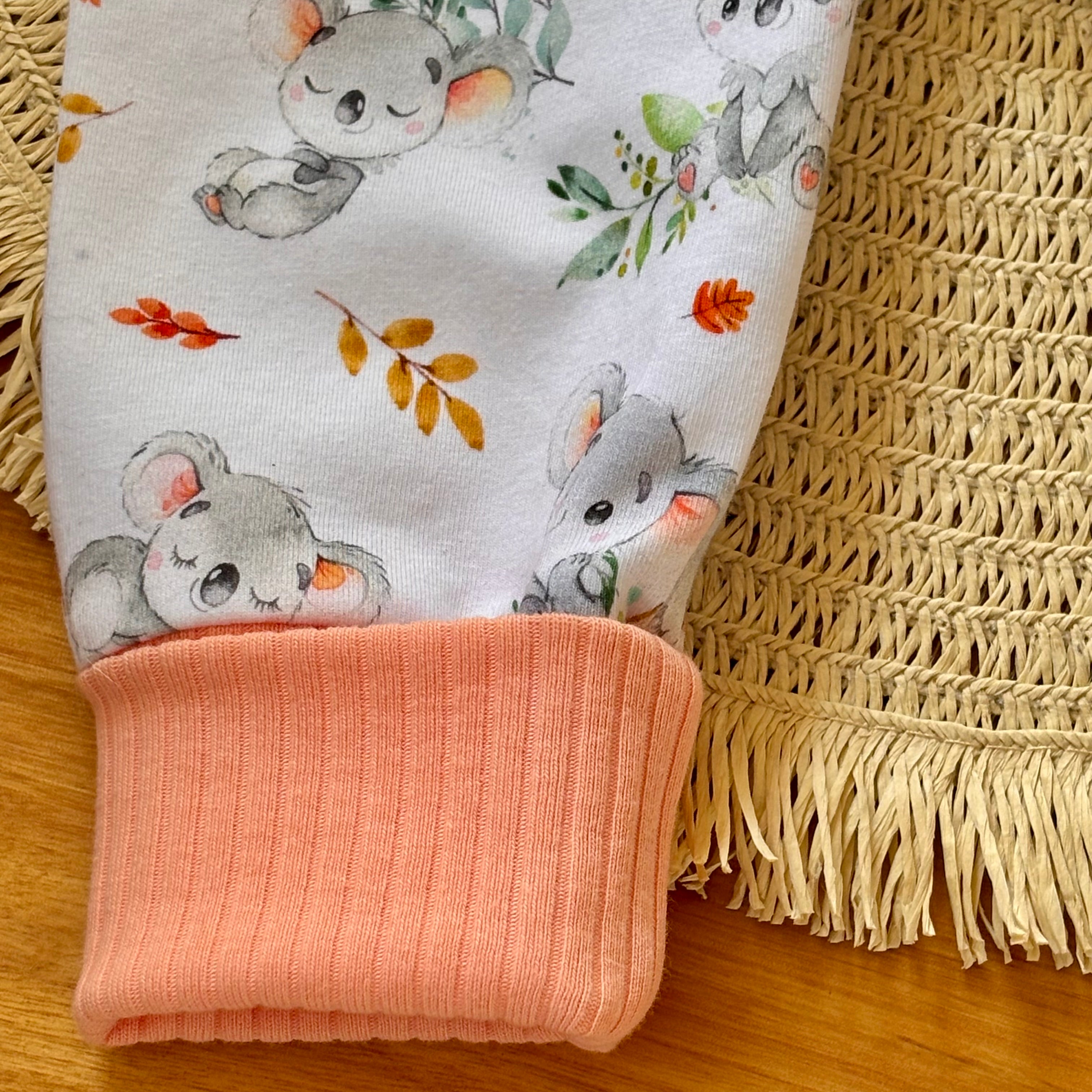 Baby Pants and Hat Set | Leafy Koalas | Size newborn to 2 | Made to Order