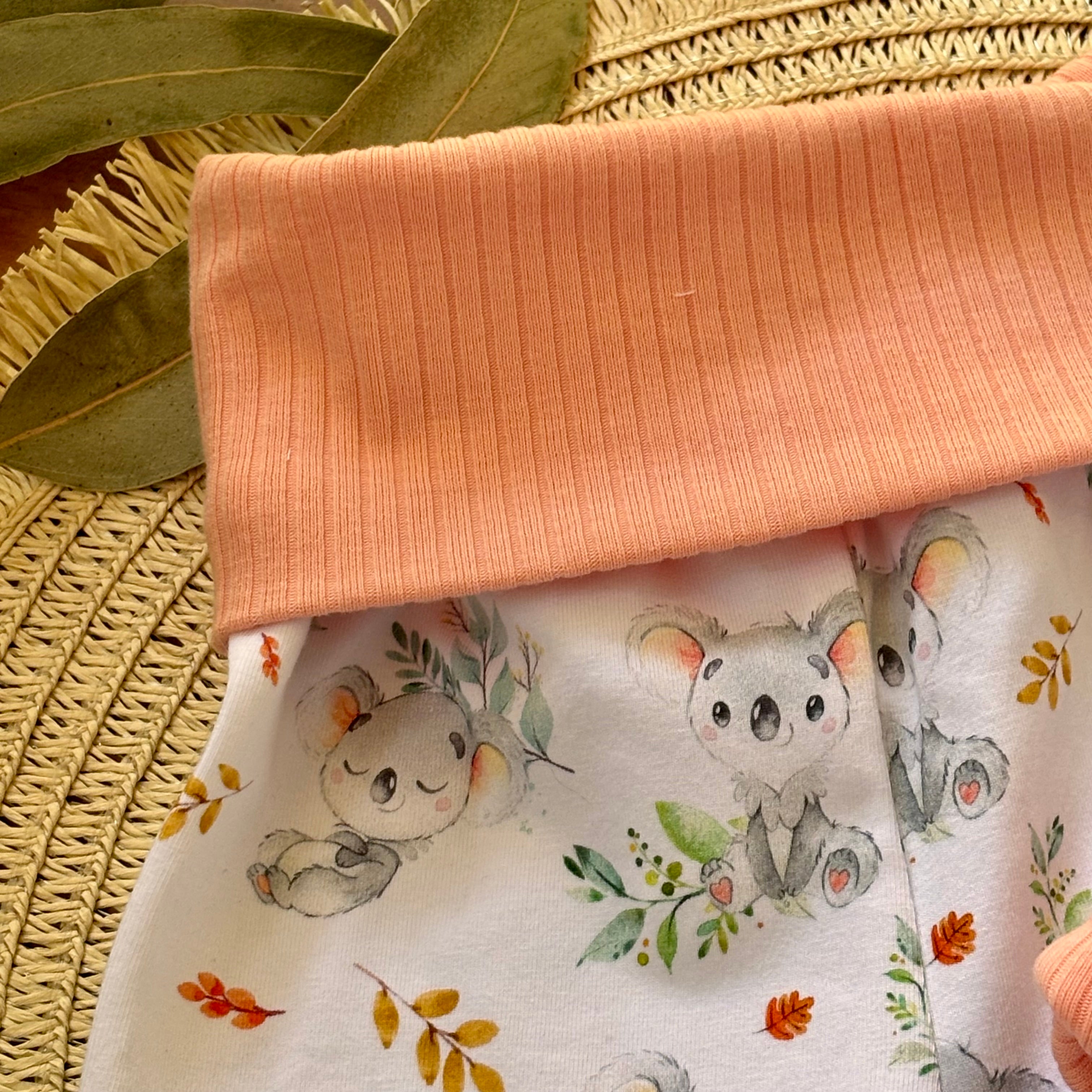 Baby Pants and Hat Set | Leafy Koalas | Size newborn to 2 | Made to Order