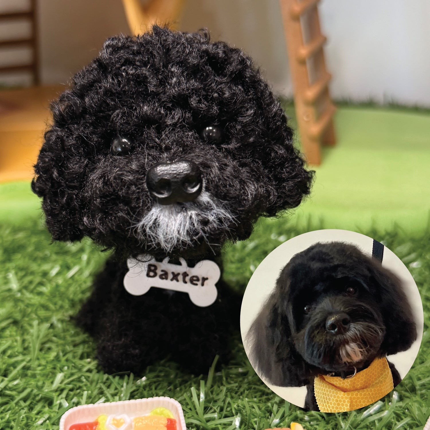 Custom Dog Replica from Photo, Poseable Art Doll, Pet Memorial Keepsake - Handmade Soft Sculpture, Personalised Plushie Ornament