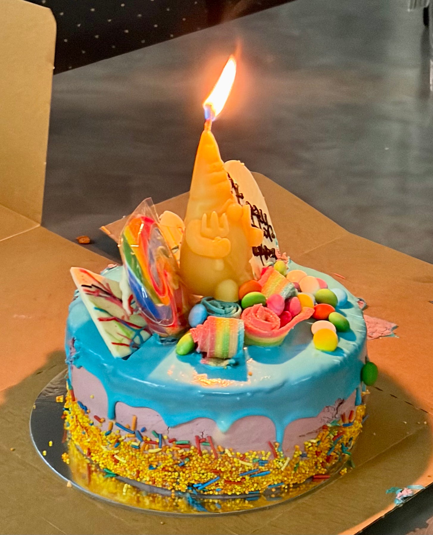Gnome Beeswax Candle
