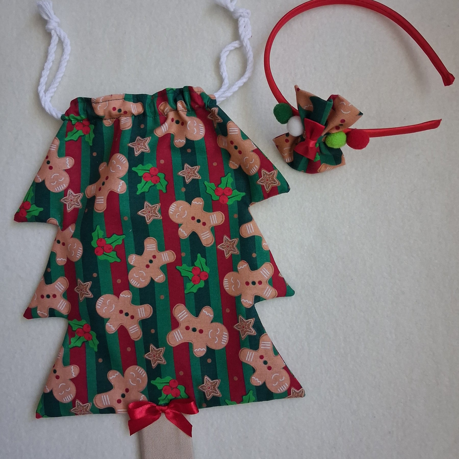 Children's Christmas Tree Bag & Scrunchie