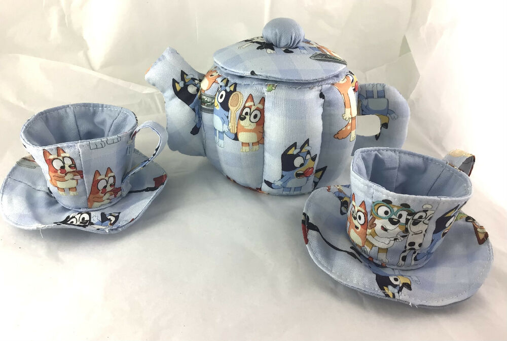 My First Teaset Bluey licenced print fabric