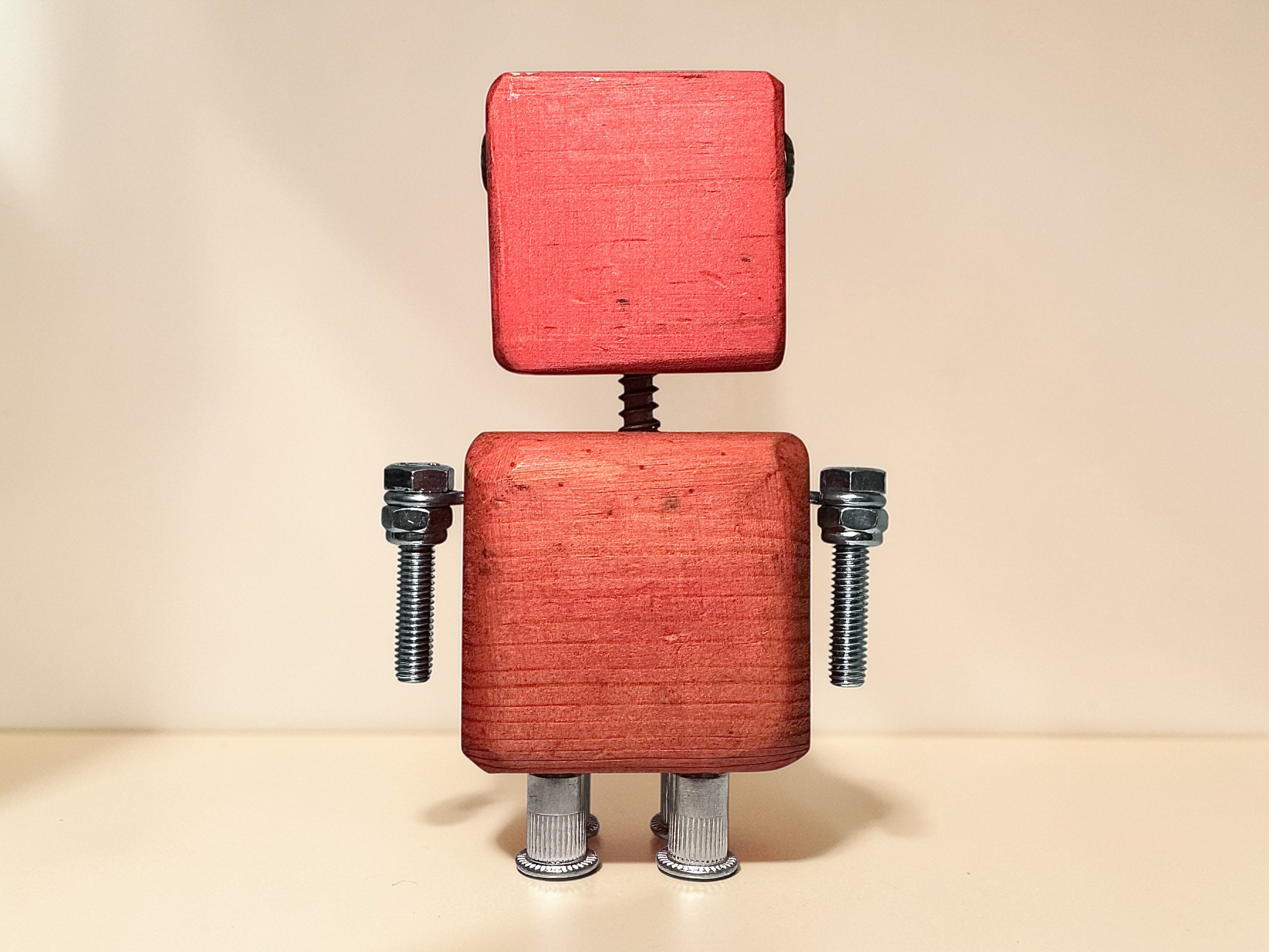 Ian - Wooden Steampunk Superhero Robot