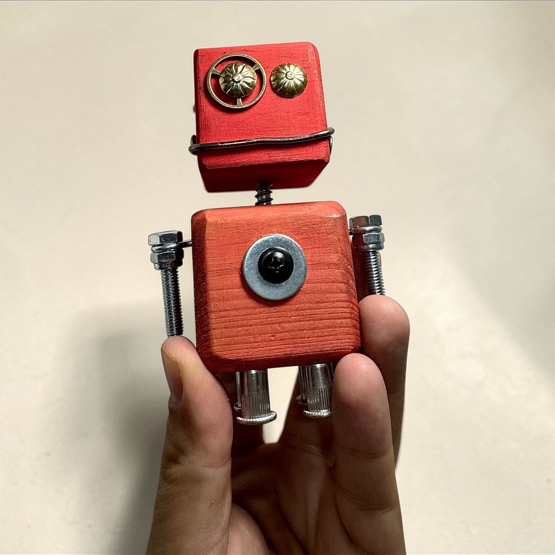 Ian - Wooden Steampunk Superhero Robot