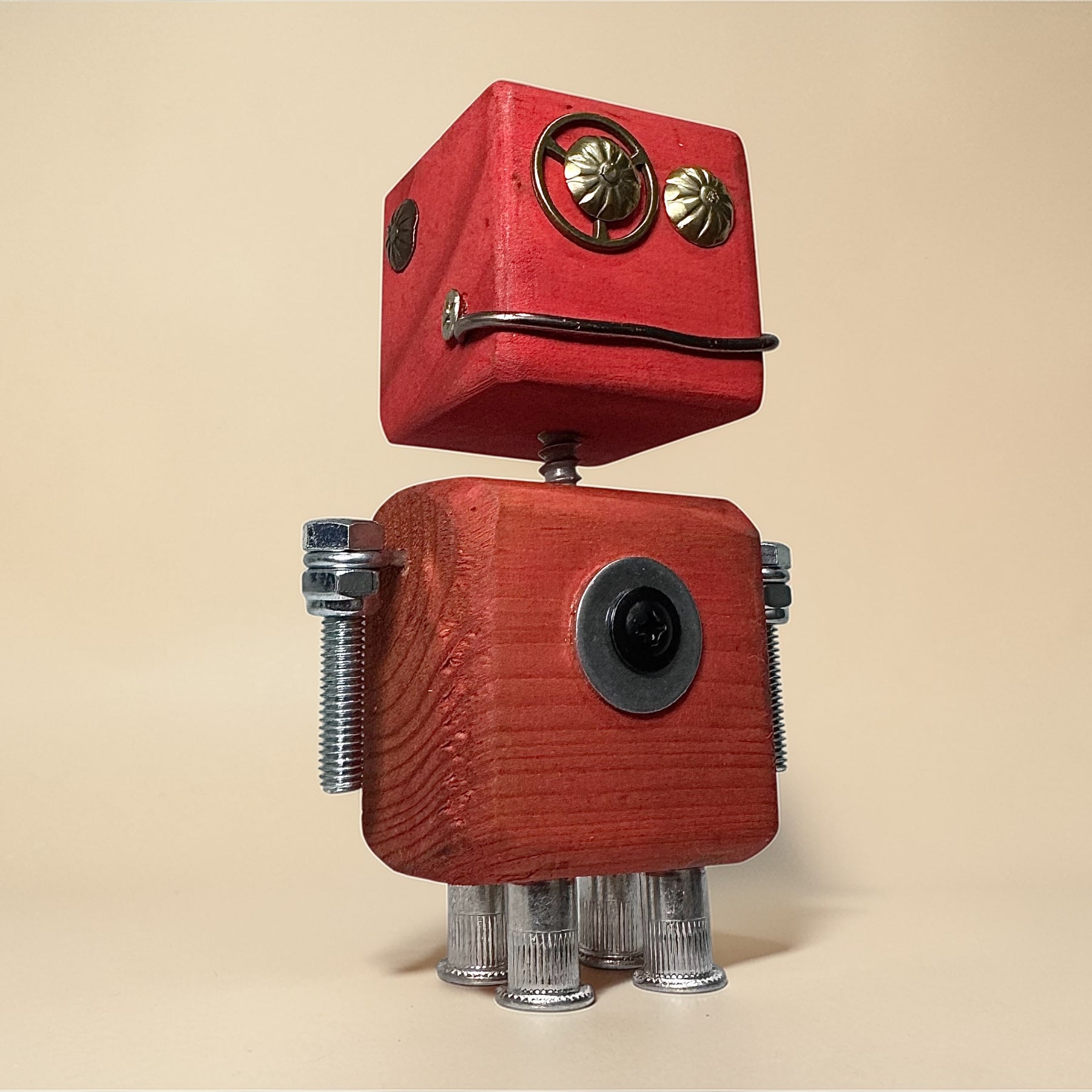 Ian - Wooden Steampunk Superhero Robot