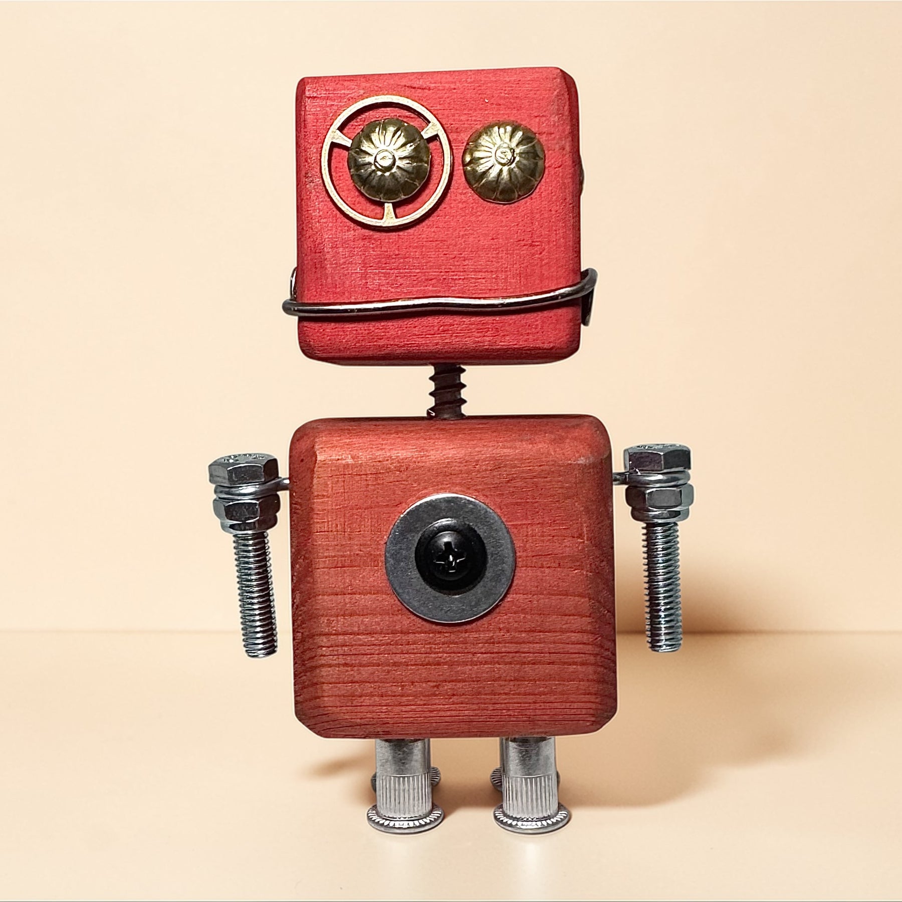 Ian - Wooden Steampunk Superhero Robot