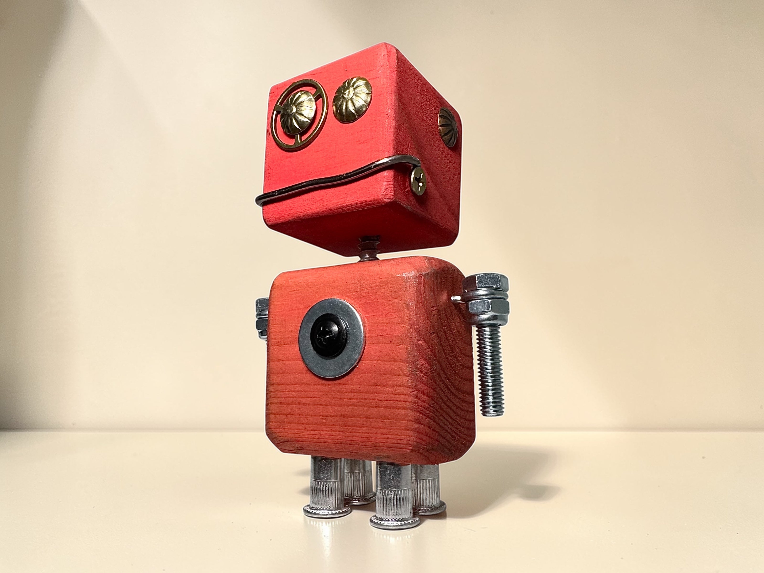 Ian - Wooden Steampunk Superhero Robot