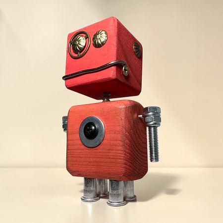 Ian - Wooden Steampunk Superhero Robot