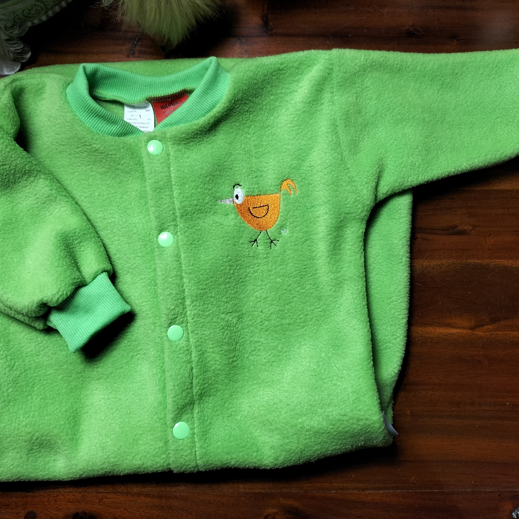 GREEN SLEEP BAG WITH  BIRD