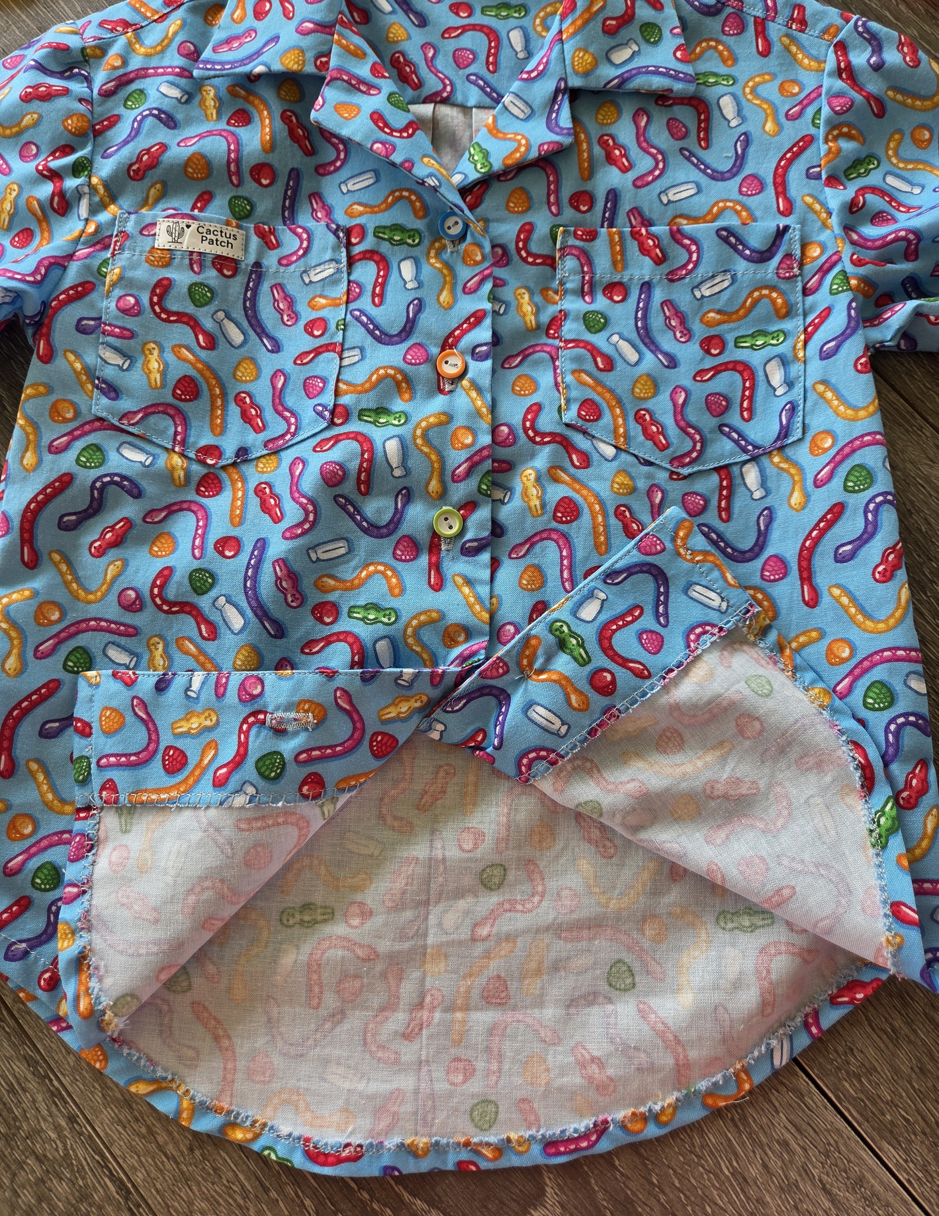 "Aussie Lollies" Short Sleeve Quirky Shirt - 4 Years