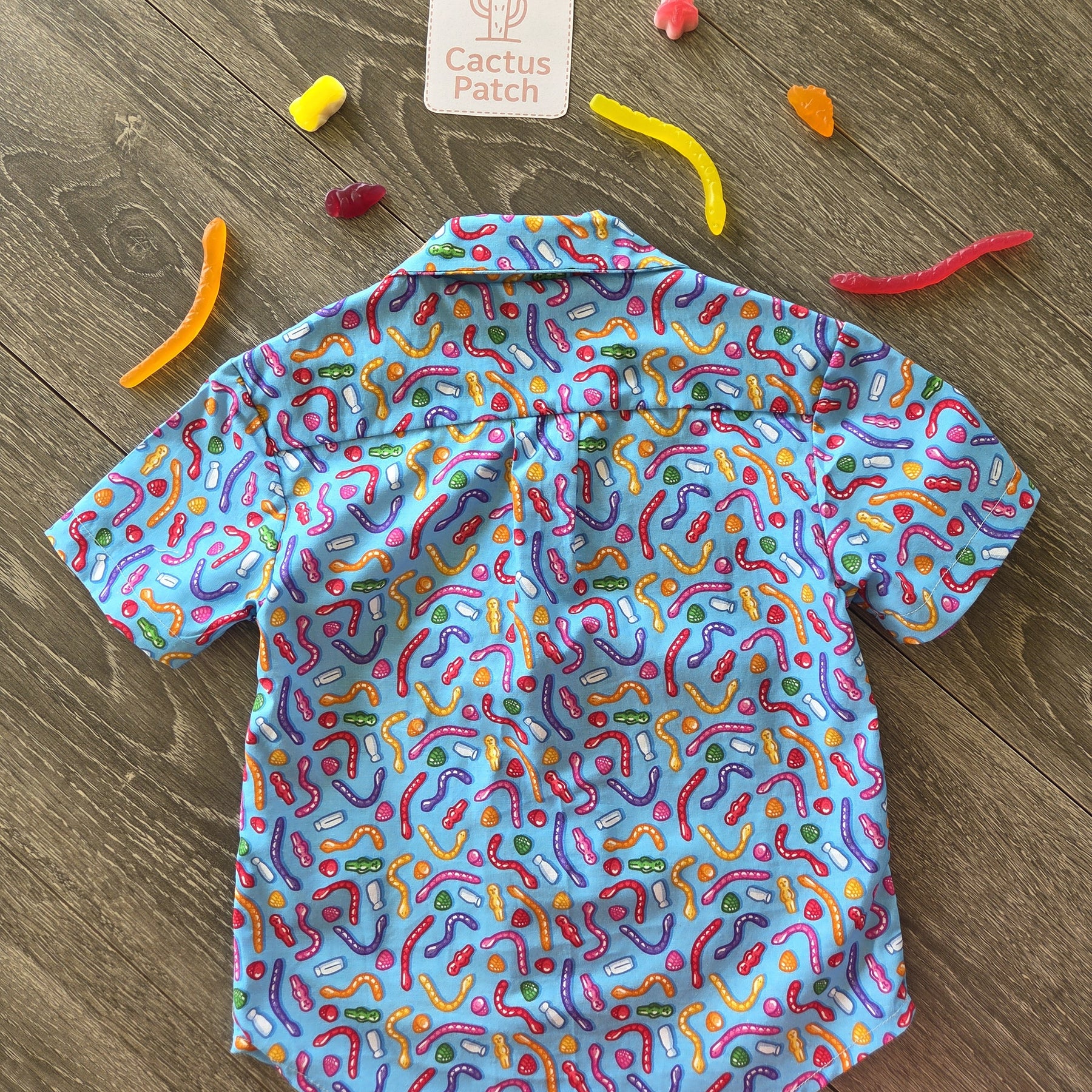 "Aussie Lollies" Short Sleeve Quirky Shirt - 4 Years