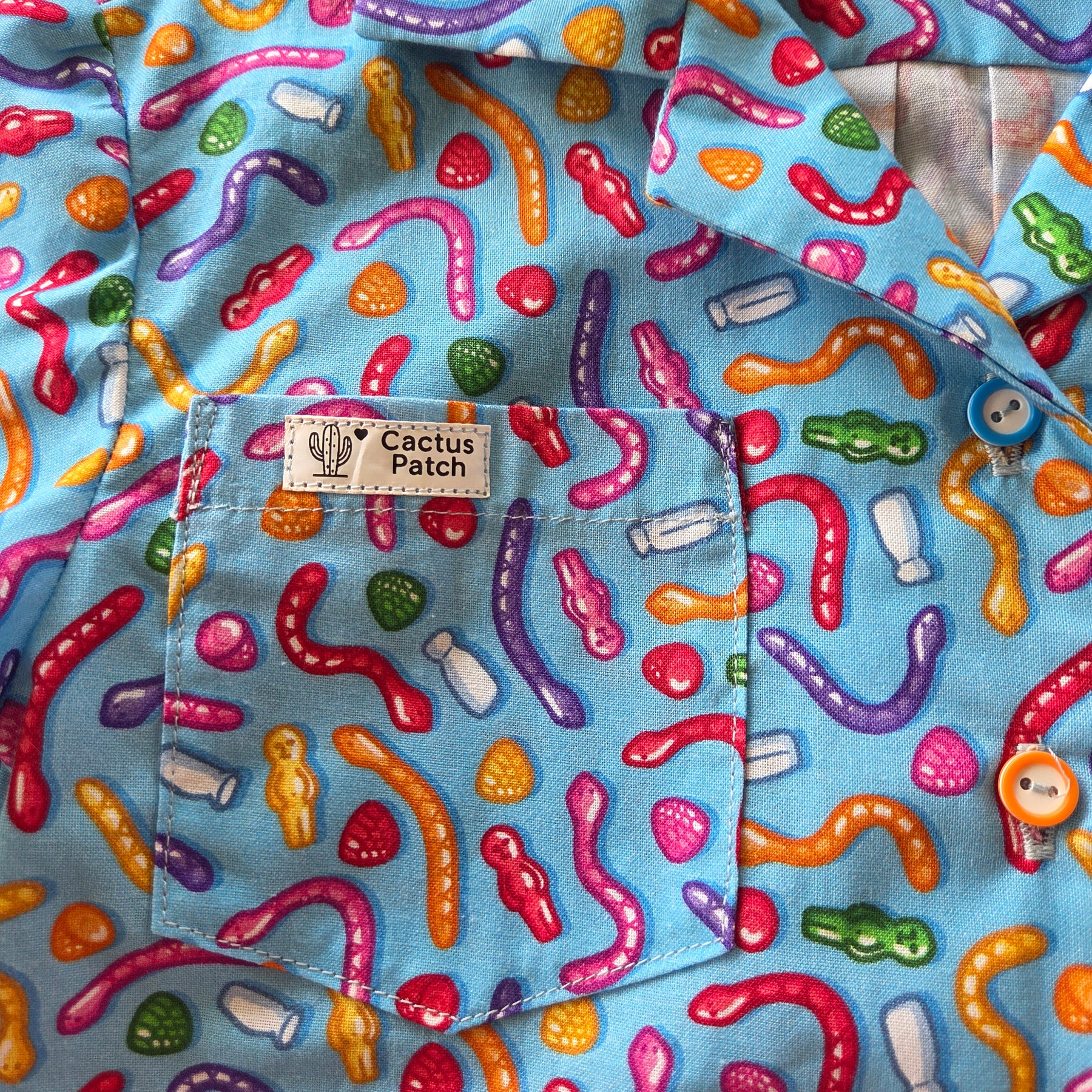 "Aussie Lollies" Short Sleeve Quirky Shirt - 4 Years