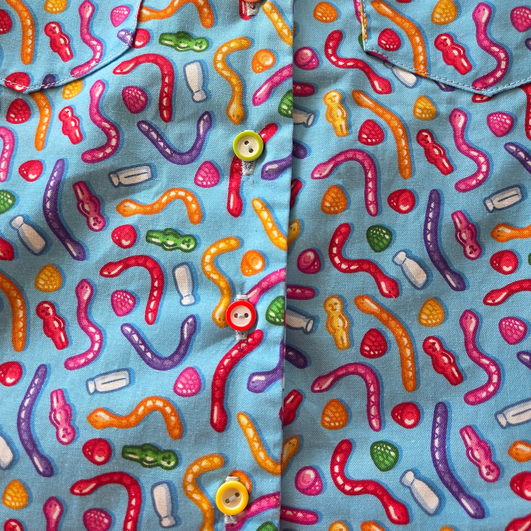 "Aussie Lollies" Short Sleeve Quirky Shirt - 4 Years