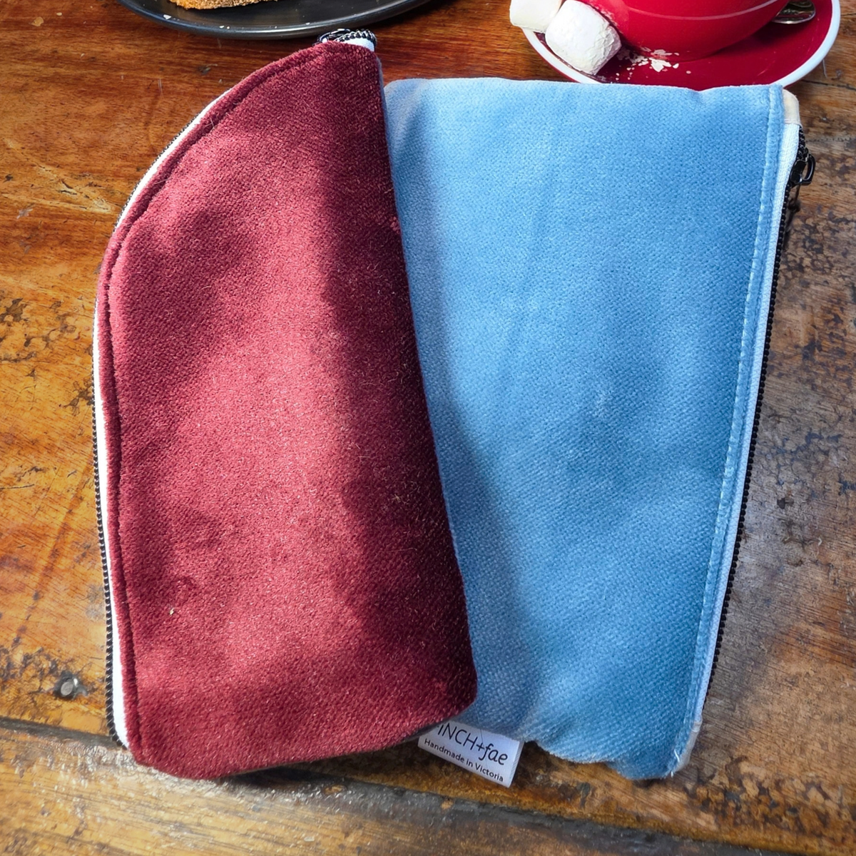 Duo Pack: Upcycled Glasses Case and Zipper Pouch