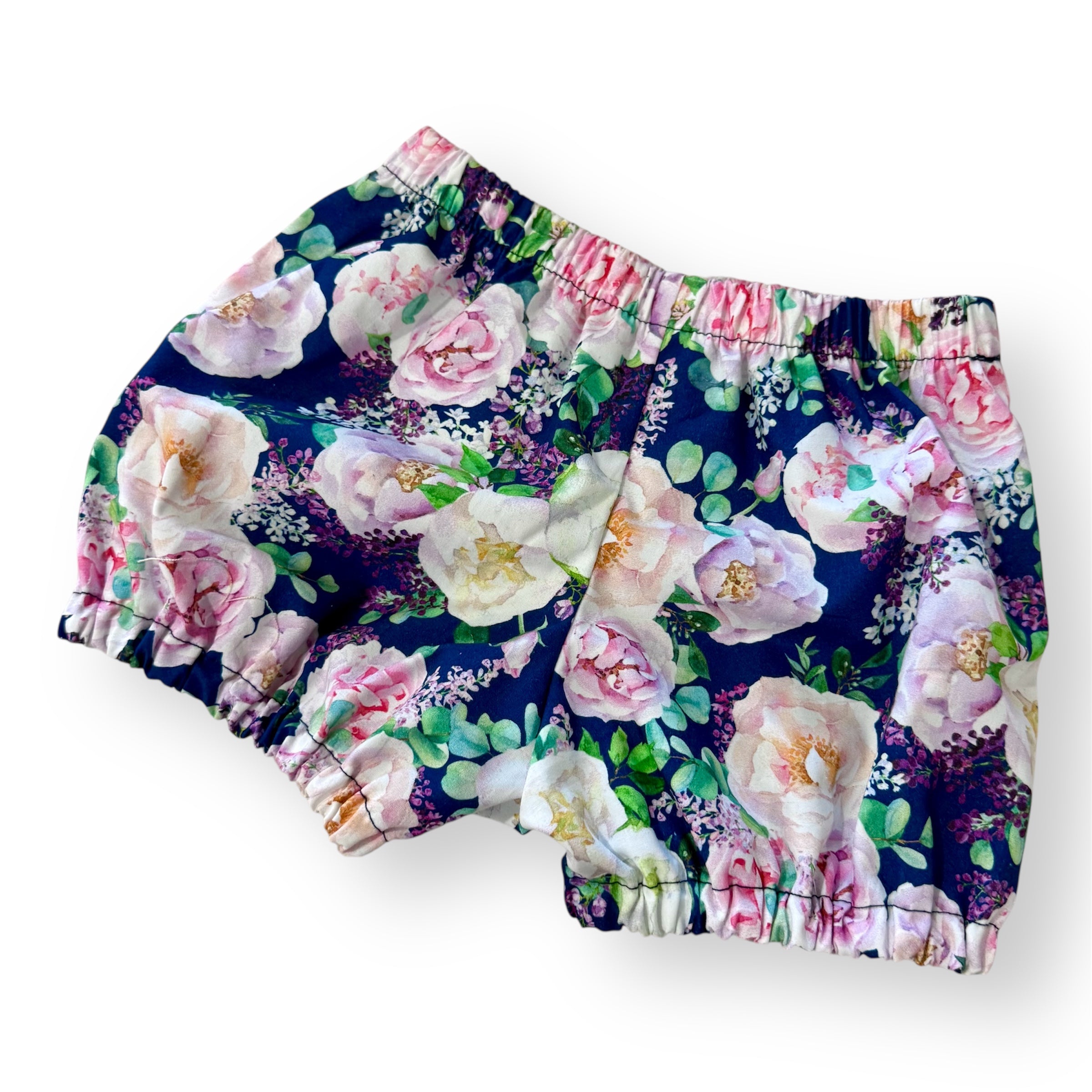 SIZE 1 Navy Rose Floral Baby Peplum Set