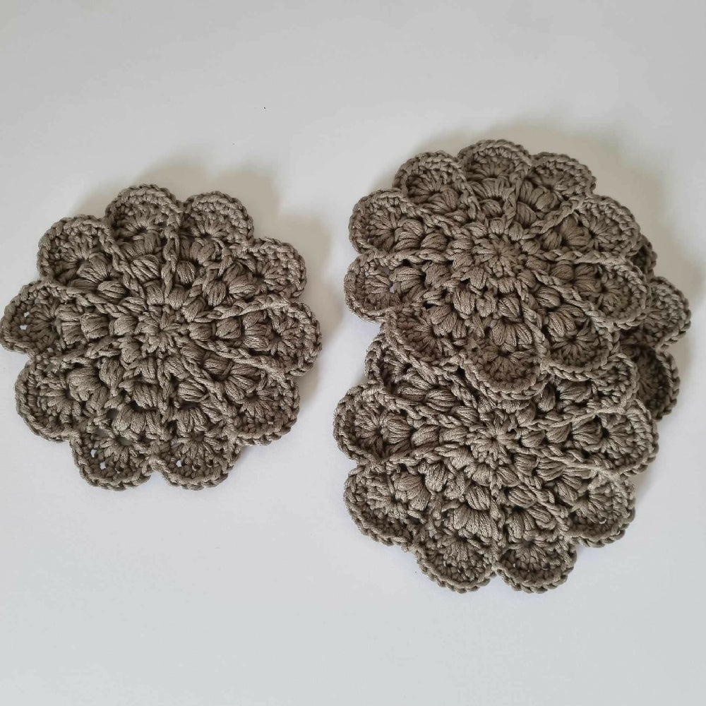 Boho Crochet Coasters | Various colours