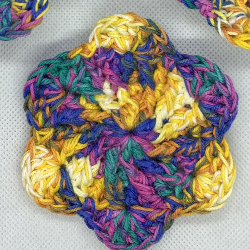 Crochet Flower Face Scrubbies