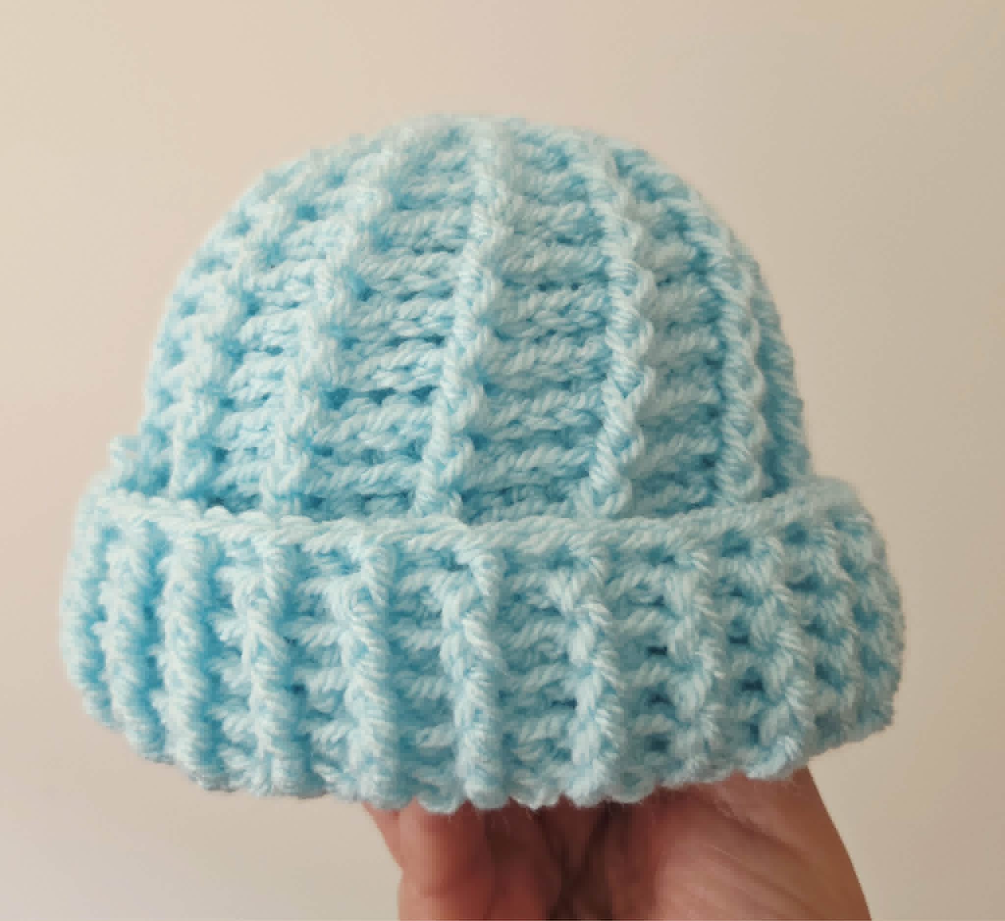 Crochet Newborn Spiral Beanie | Hat | Various Colours