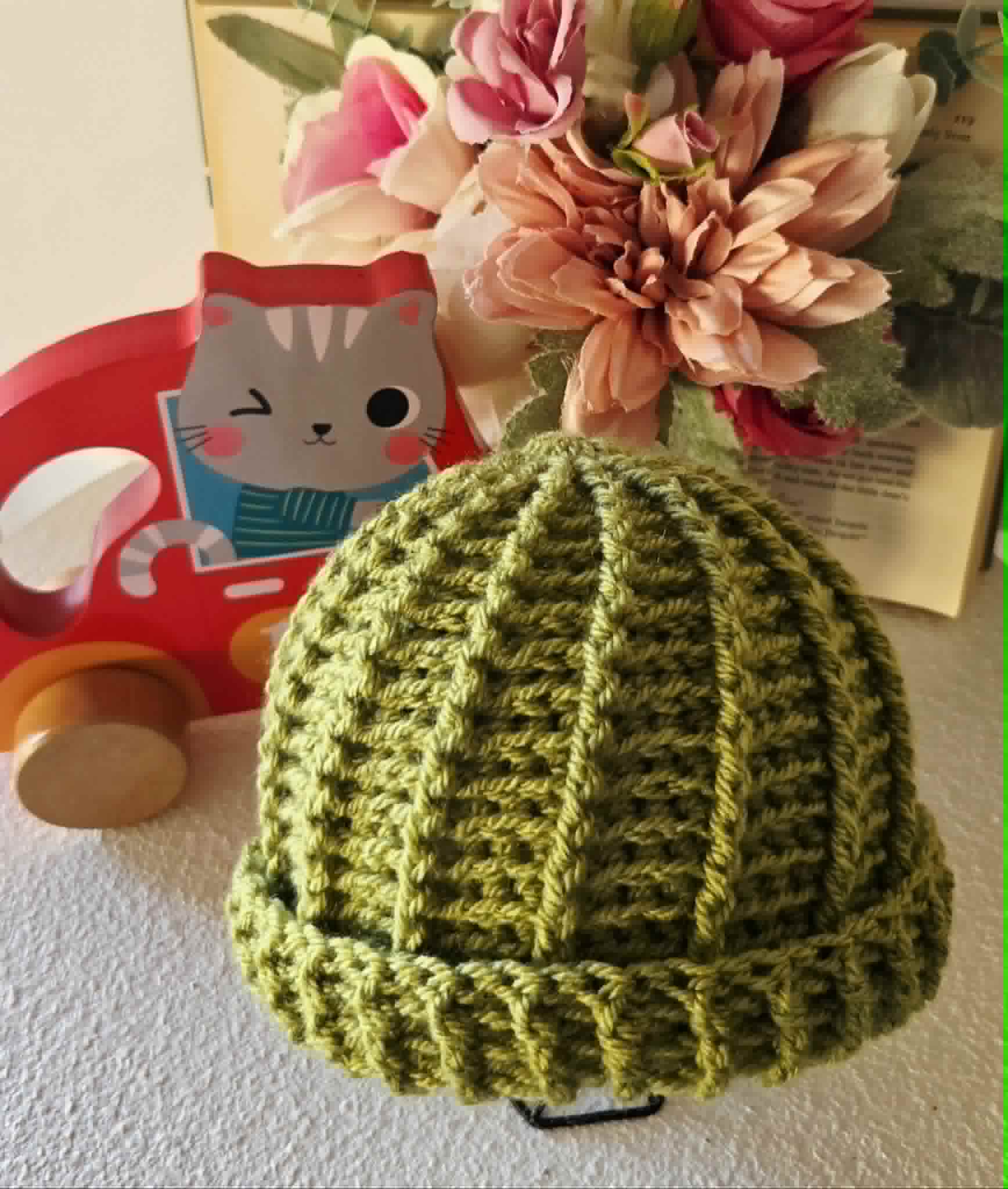 Crochet Newborn Spiral Beanie | Hat | Various Colours