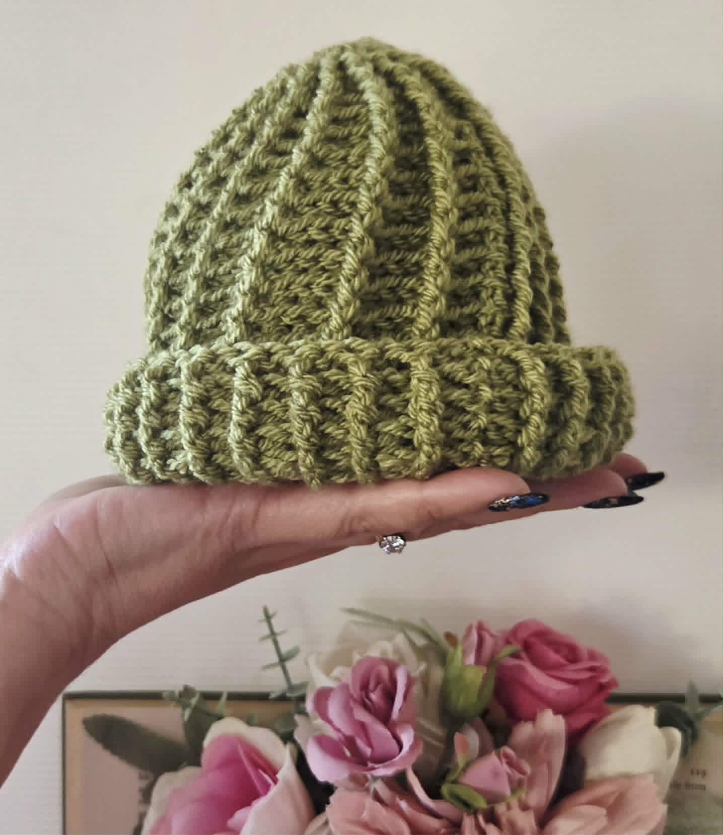 Crochet Newborn Spiral Beanie | Hat | Various Colours