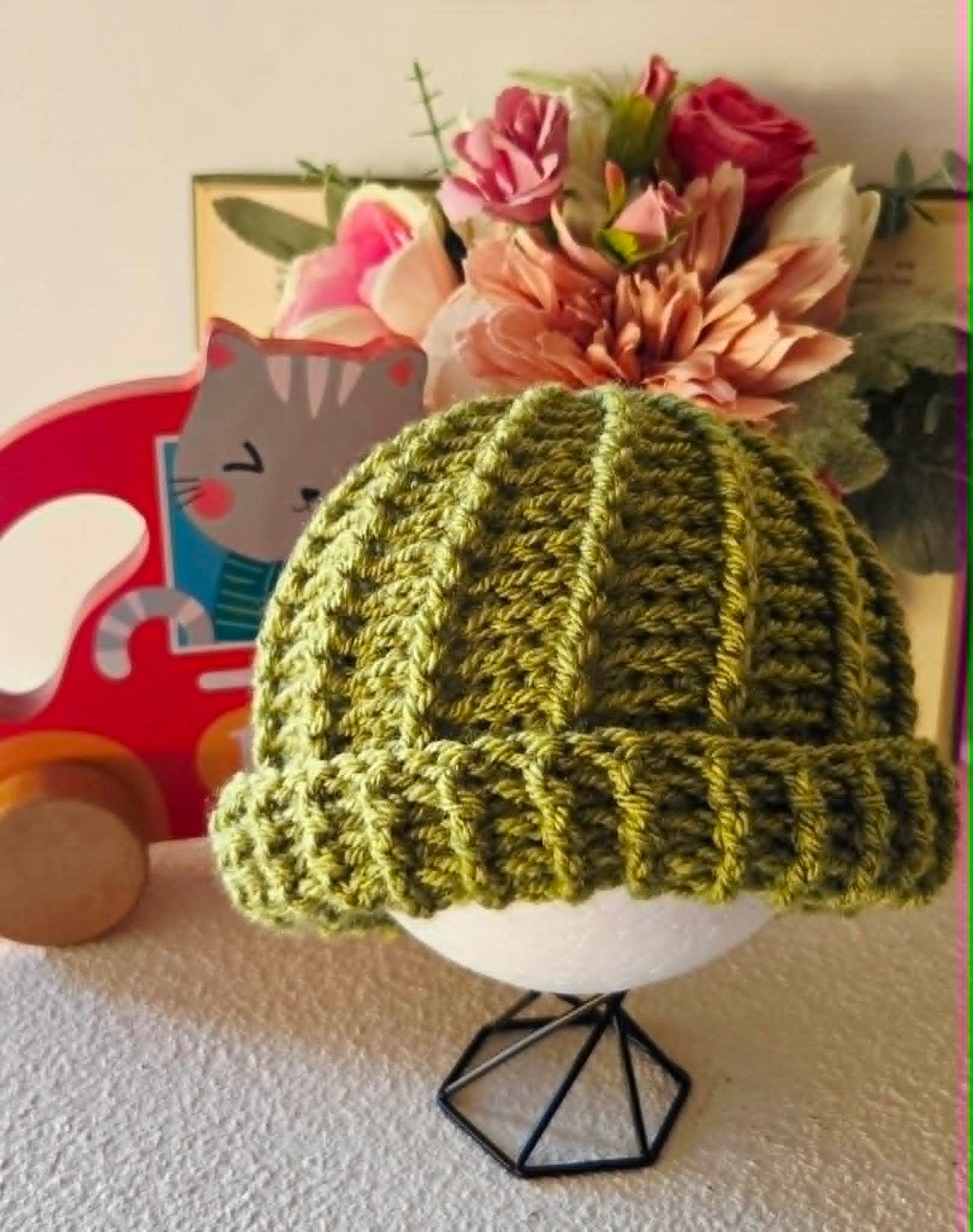Crochet Newborn Spiral Beanie | Hat | Various Colours