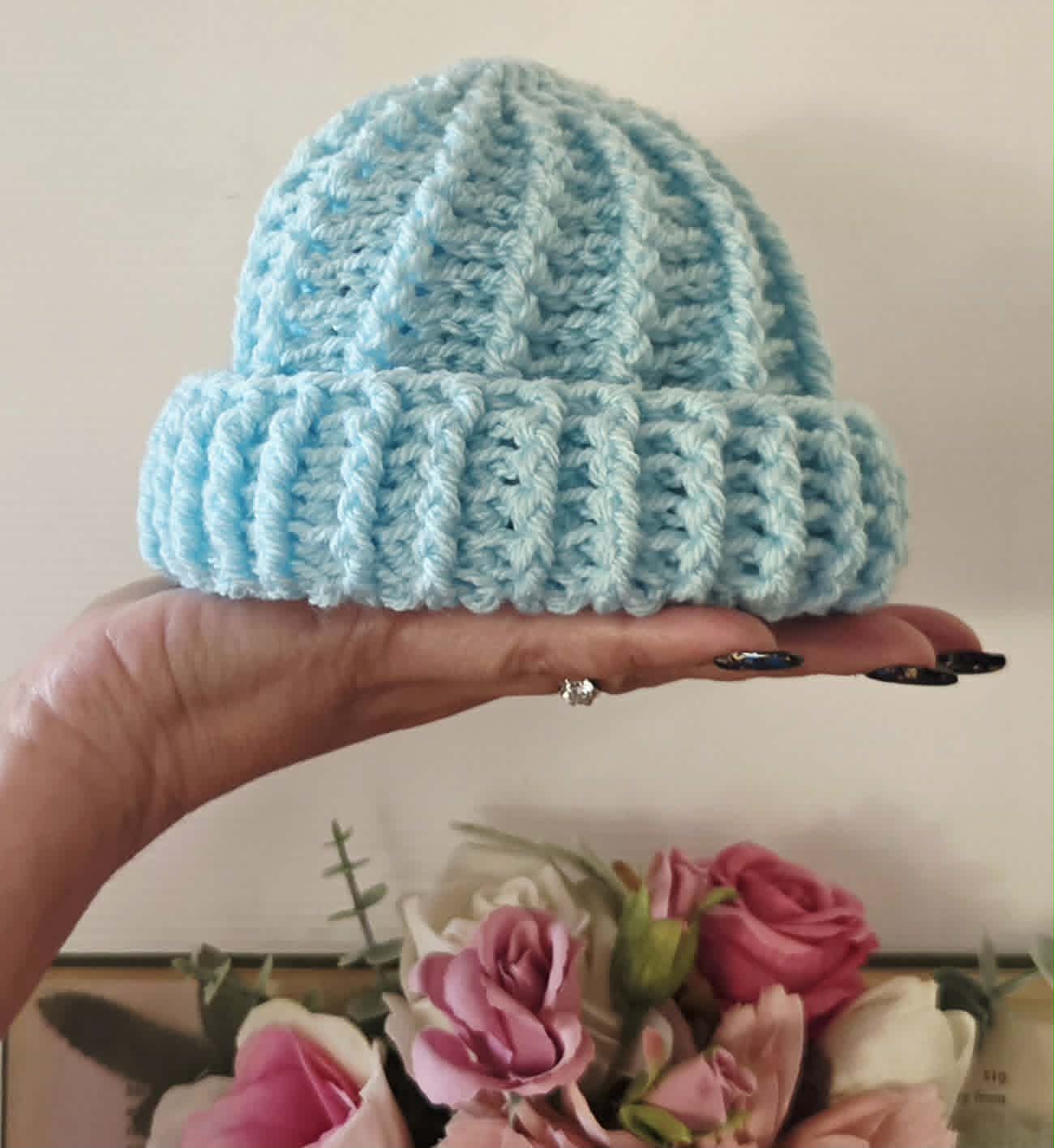 Crochet Newborn Spiral Beanie | Hat | Various Colours