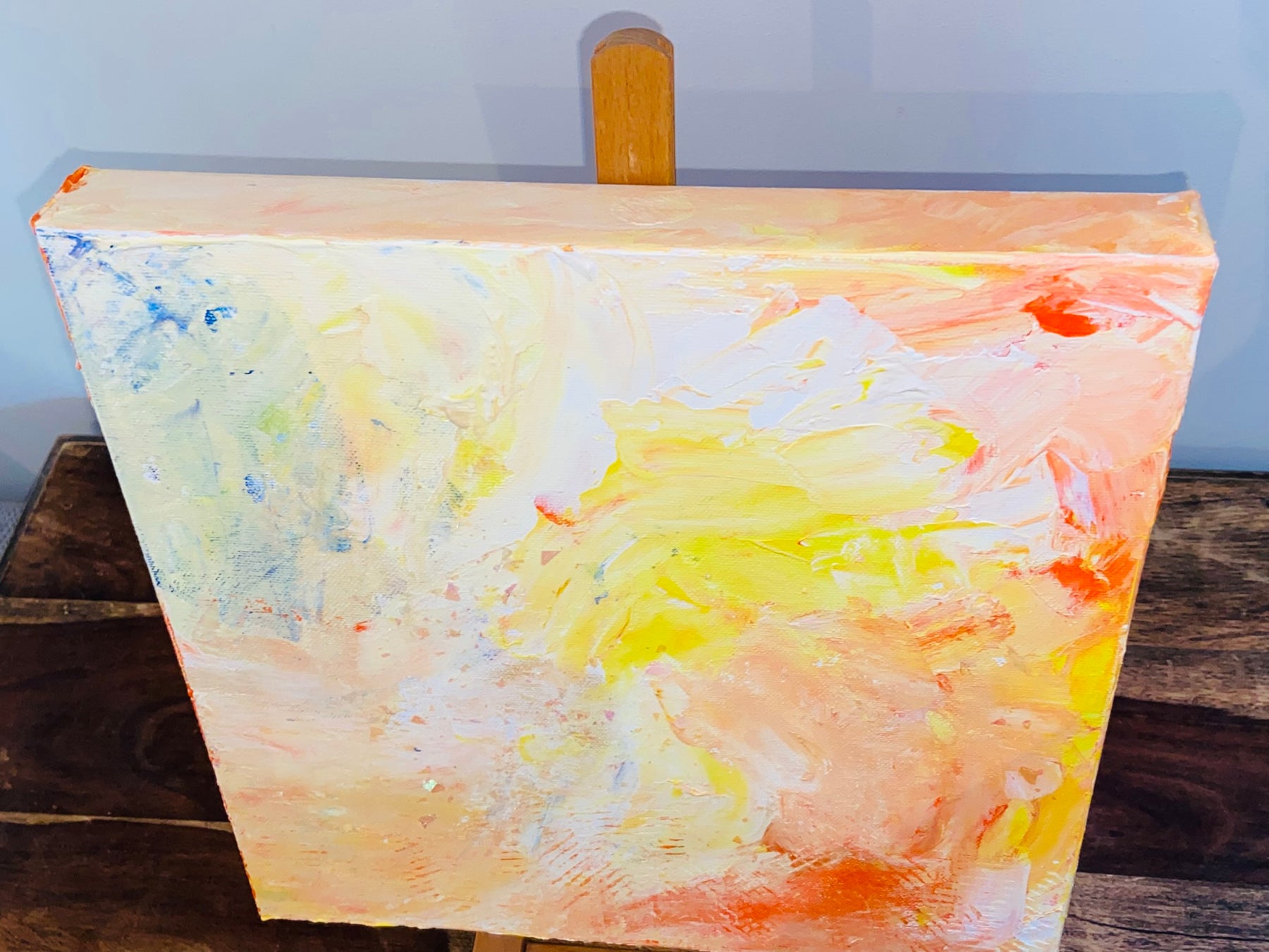 Delicata Abstract Acrylic Canvas Painting by Australian Artist Margo Humphries (30.5x30.5cm)