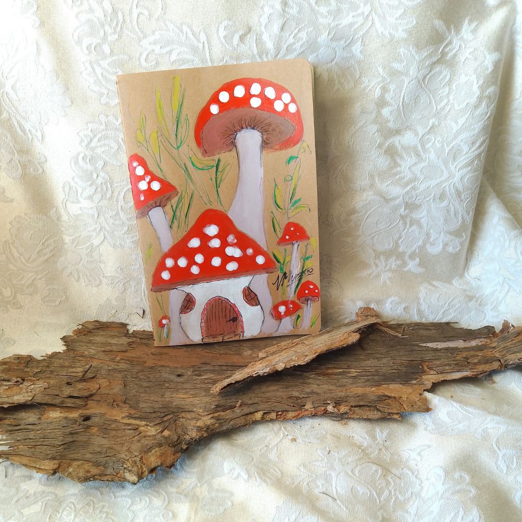 Handpainted Cotton-Bound Notebooks - Size A5 Blank Single/Set
