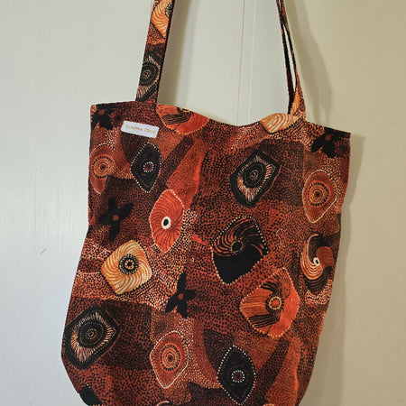 Handmade Indigenous Print Tote Bag