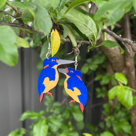Azure Kingfisher | Australian Native Bird | Earrings