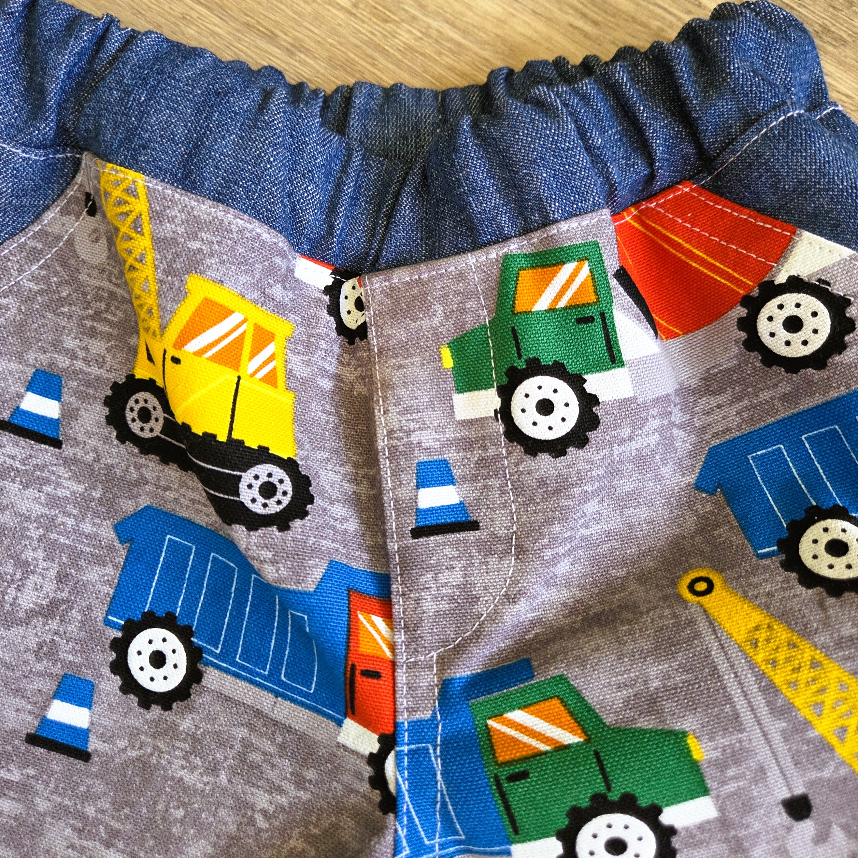 "Construction Crew" Cargo Shorts - Size 6-9 Months