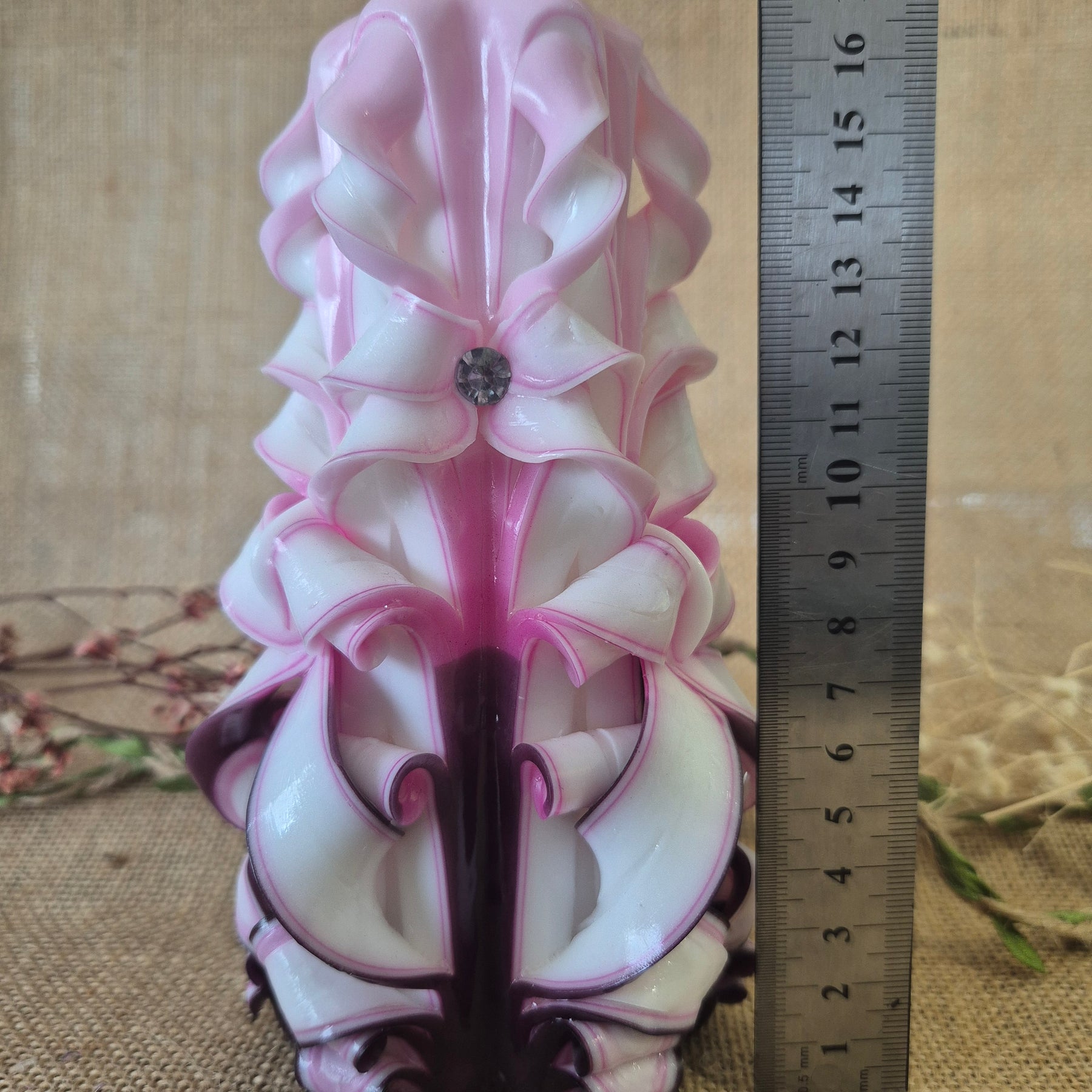 White, Pink and Magenta 17cm