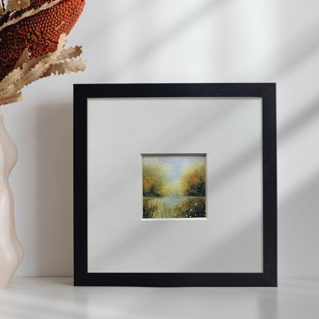 Autumn Landscape Hand-painted Watercolour Artwork - 2.5x2.5