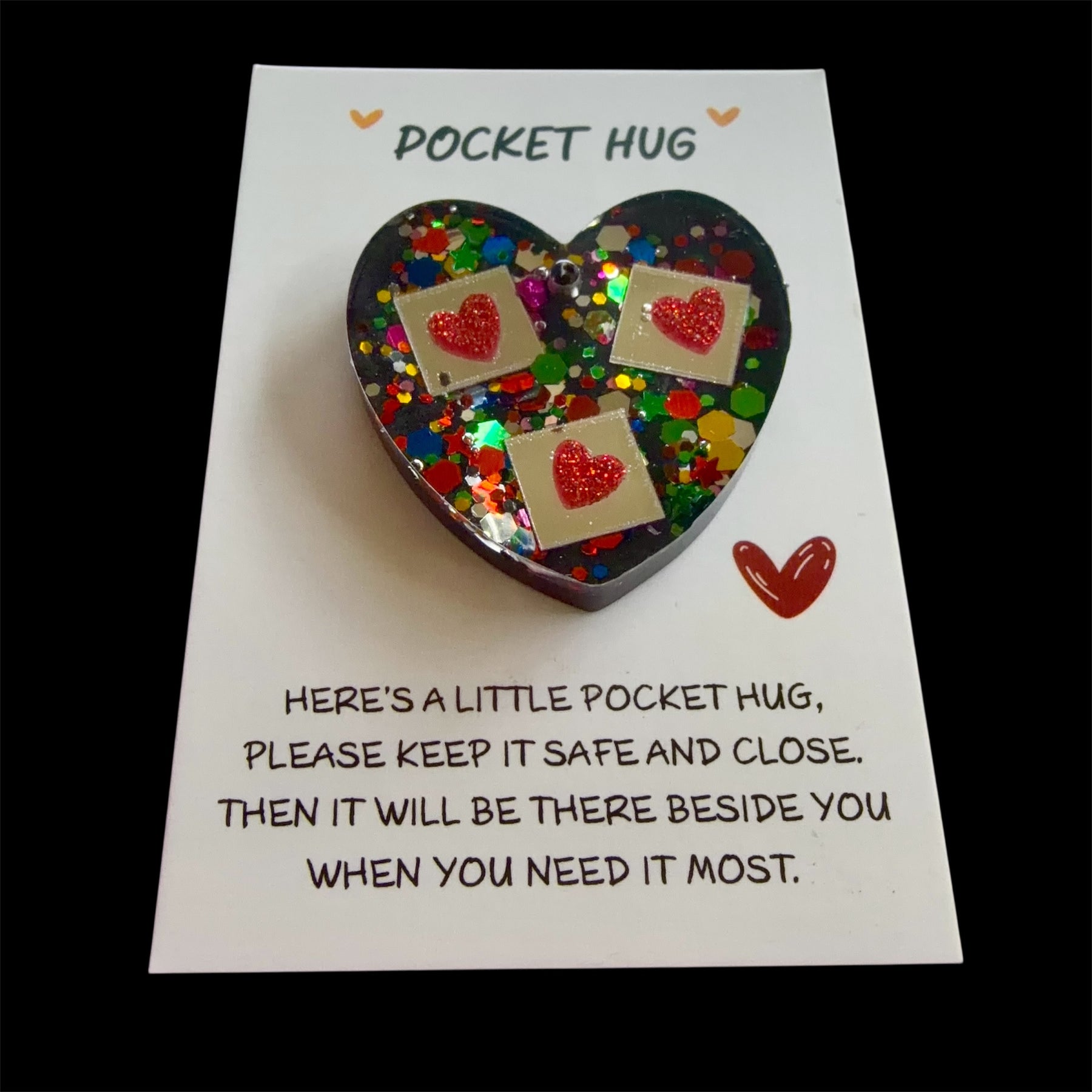 Red And Black pocket Hug