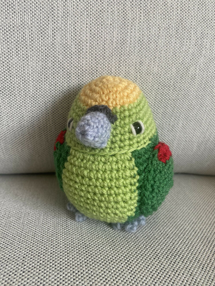 Large Electus Amazon Parrot (male) - crocheted toy