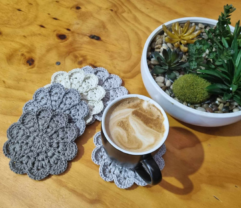 Boho Crochet Coasters | Various colours