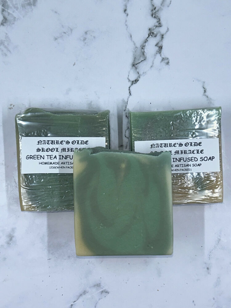 Green tea infused soap