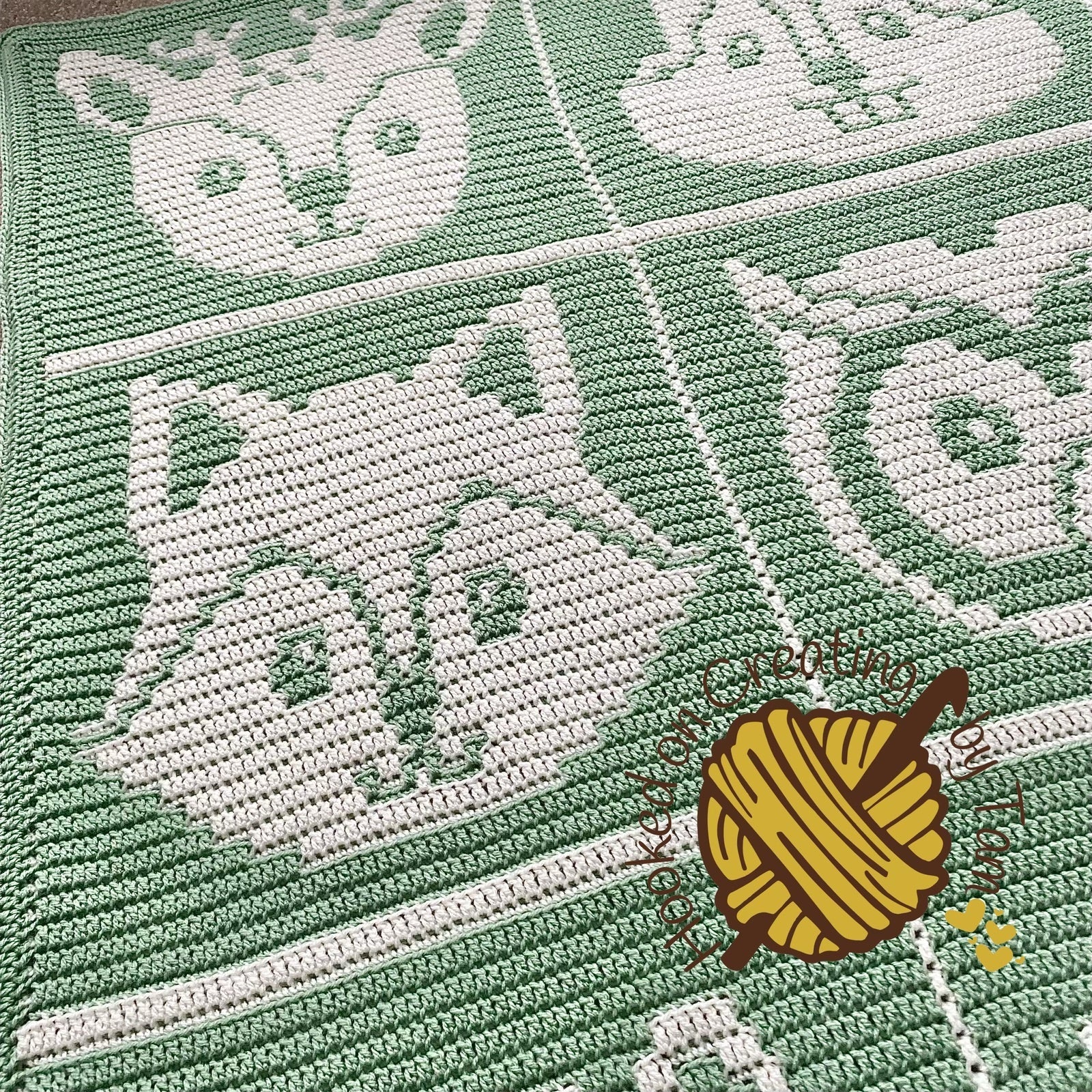 Handmade | Crochet | Heirloom | Blanket | Acrylic | Forest Friends