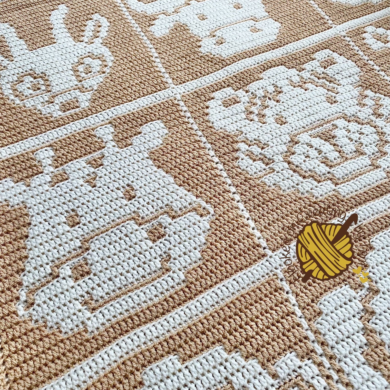 Handmade | Crochet | Heirloom | Blanket | Acrylic | Safari Friends