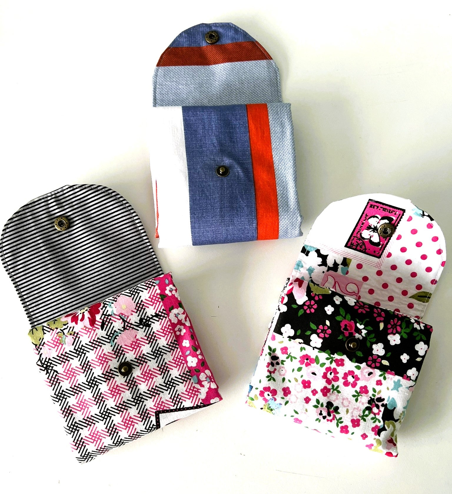 Upcycled Cotton Fold-up Shopping Bags