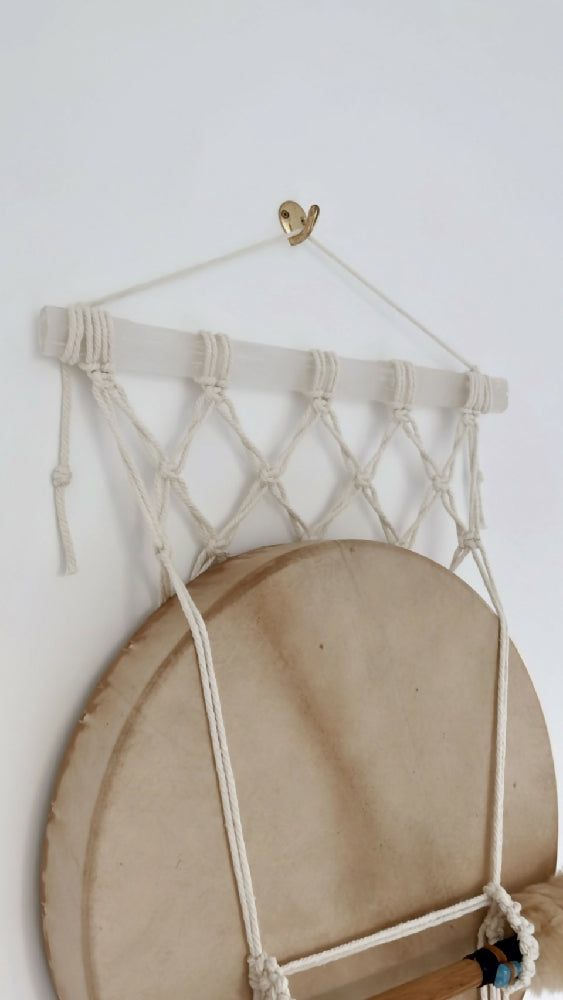 Selenite Medicine Drum Hanger