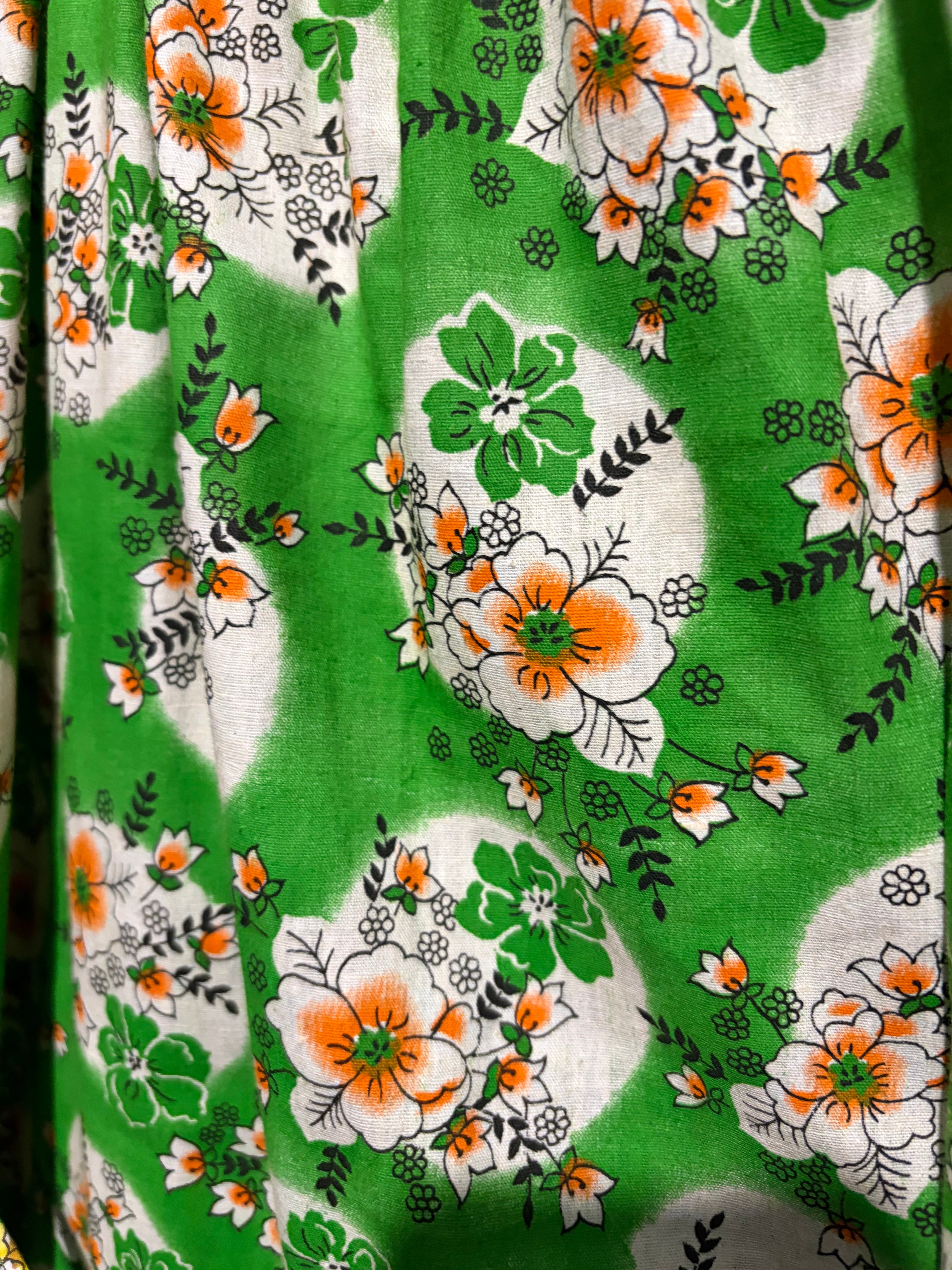 gorgeous patchwork vintage fabric dress - medium 10-12 - violetclothing - free postage