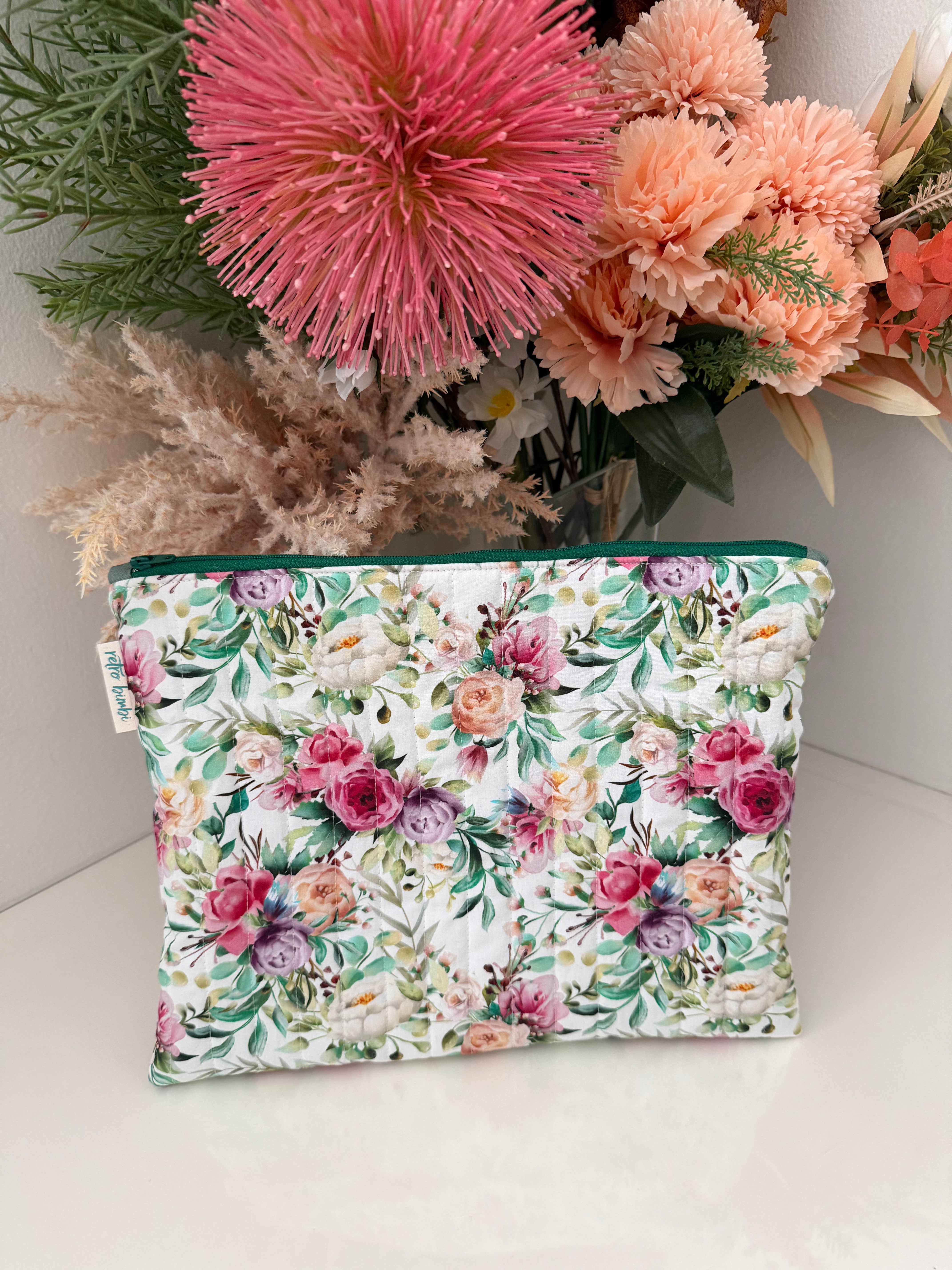 Quilted IPad Zipper Pouch - Various Designs