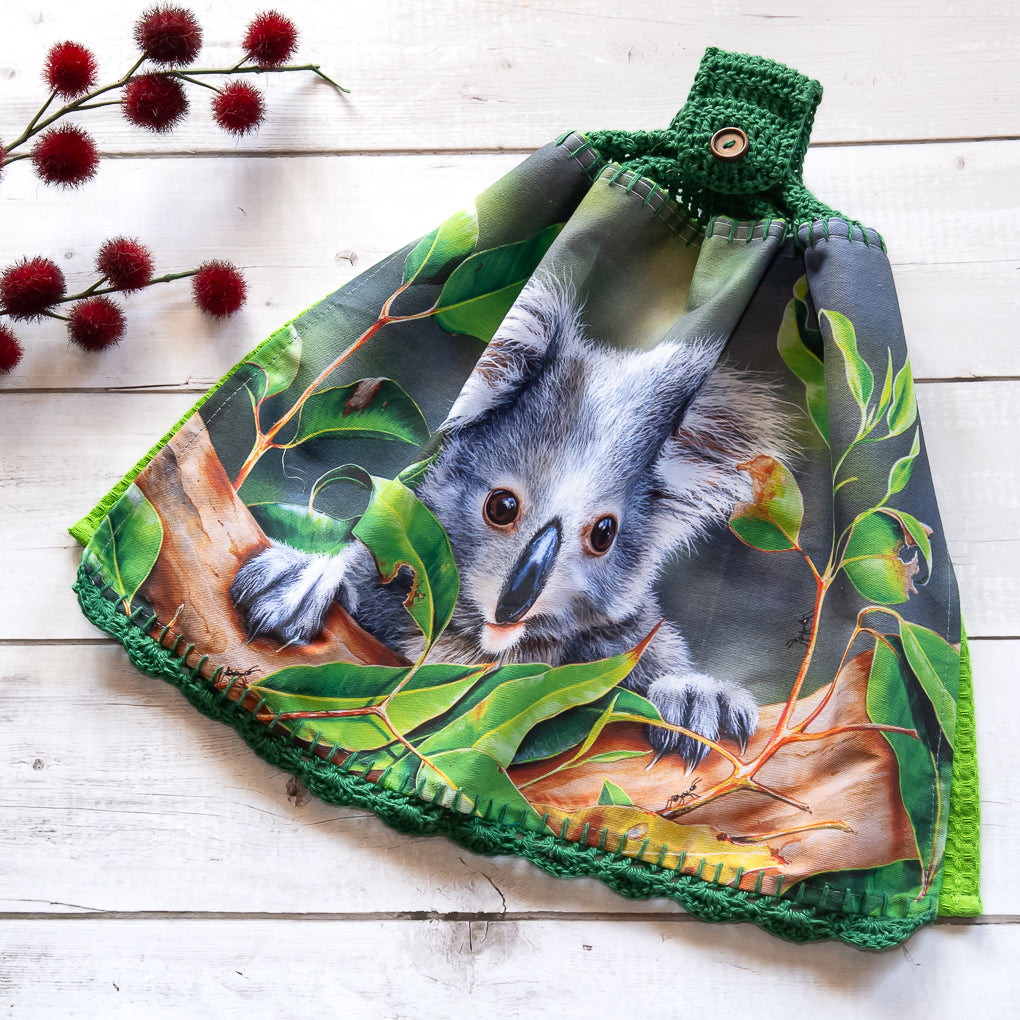 Australian Natives - Hanging Tea Towels/Hand Towels - Double Sided